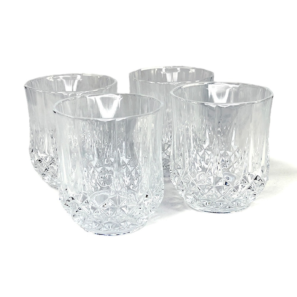 Cristal D'Arque - Longchamp Clear Crystal Lowball/Juice Glasses - 4